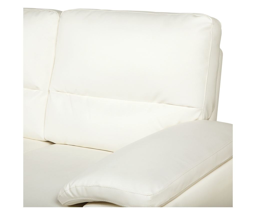 Kanapé 2 személyes VOGAR Műbőr Törtfehér - 7