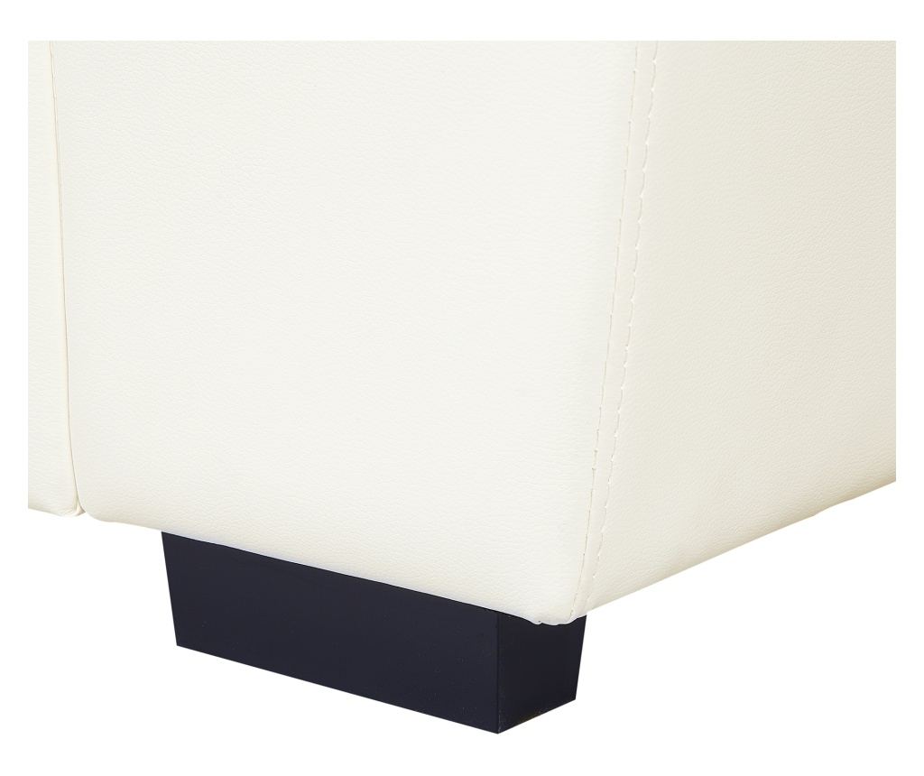 Kanapé 2 személyes VOGAR Műbőr Törtfehér - 9