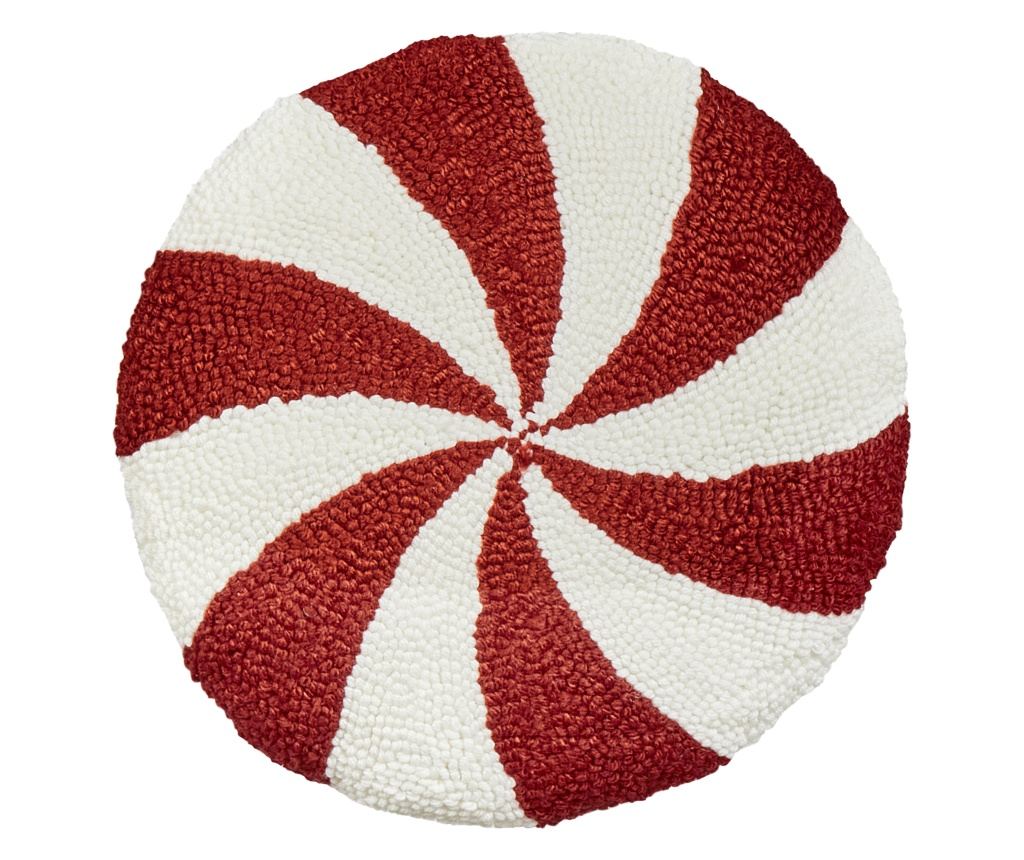 2 db díszpárna SWIRL CANDY Buklé 40 x 40 cm Piros - 4