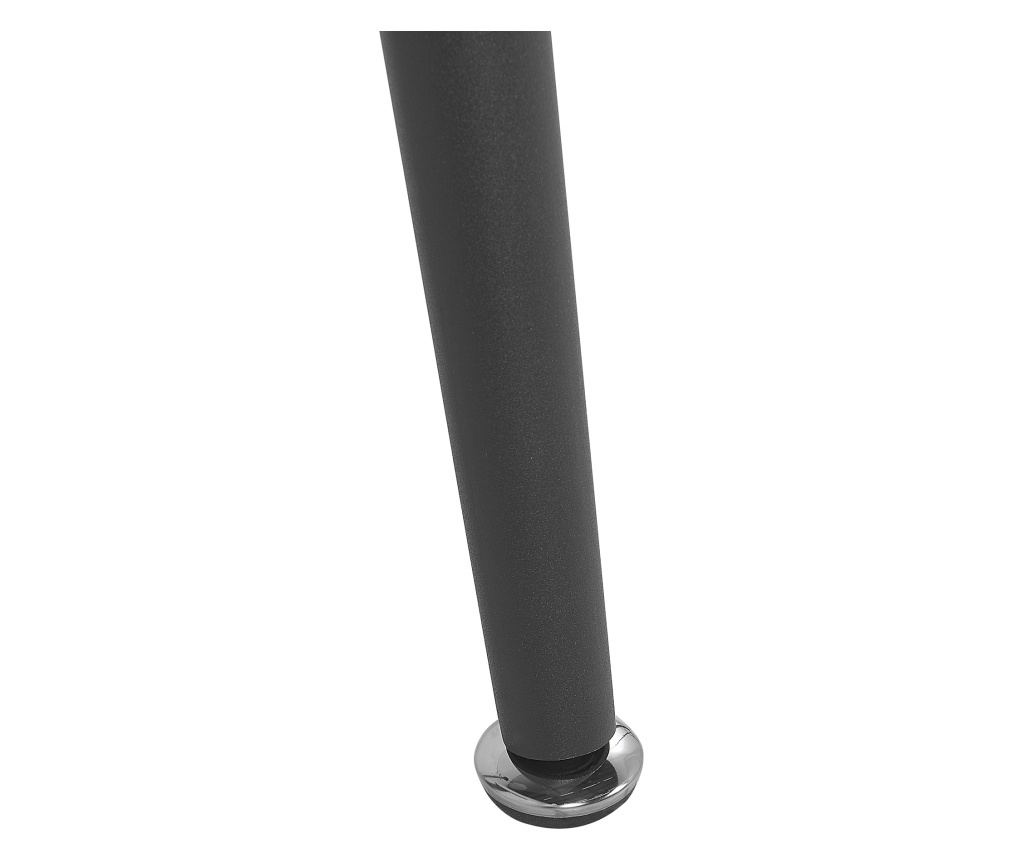 Étkezőasztal MIDLAND Fekete 80 cm Edzett üveg 140 cm - 6