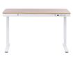 Elektromosan állítható asztal KENLY Barna/fehér 120 cm 60 cm USB porttal thumbnail 4