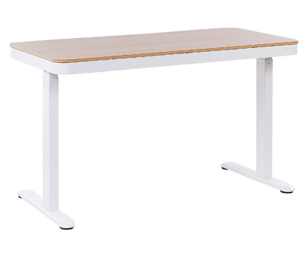 Elektromosan állítható asztal KENLY Barna/fehér 120 cm 60 cm USB porttal - 5