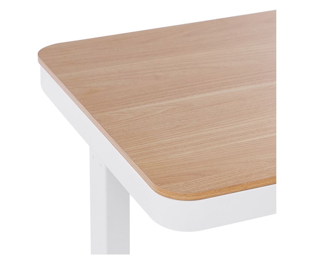 Elektromosan állítható asztal KENLY Barna/fehér 120 cm 60 cm USB porttal - 6