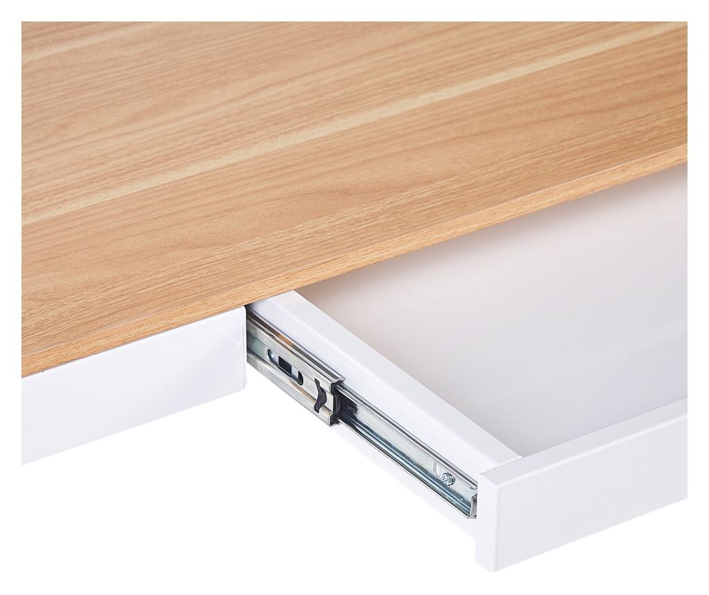 Elektromosan állítható asztal KENLY Barna/fehér 120 cm 60 cm USB porttal - 7