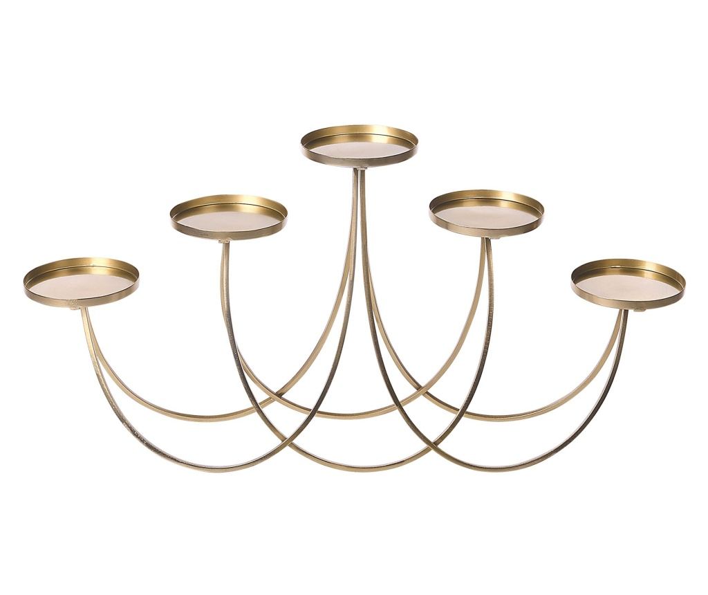 Gyertyatartó BUARAN Fém 38 cm Arany - 7