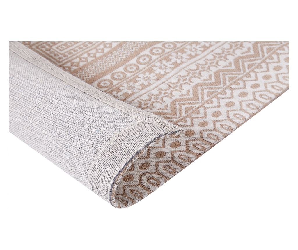 Szőnyeg BAGLAR Fehér 160 x 230 cm Juta zsákvászon - 6