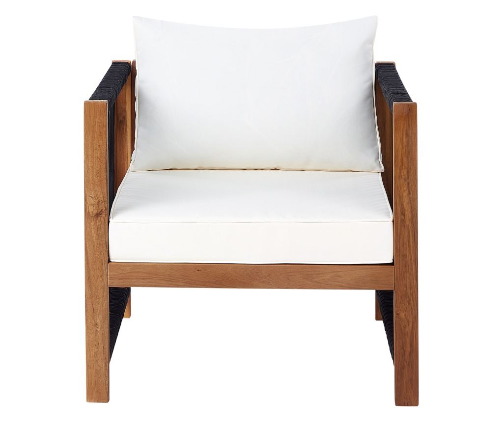 Kerti ülőgarnitúra asztallal 4 személyes ANTRIA Akácfa Fekete - 10