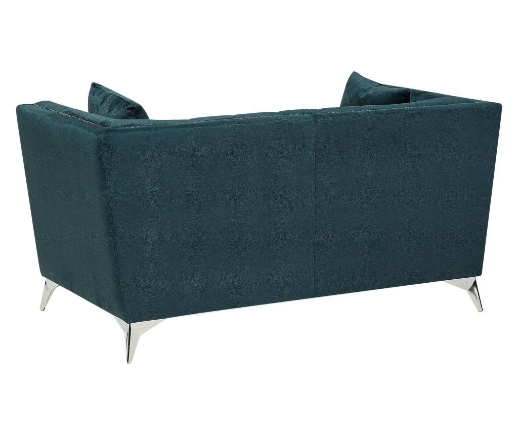 Kanapé 2 személyes GAULA Bársony Kékeszöld - 5