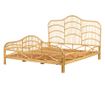 Ágy Rattan DOMEYROT 180 x 200 cm Világosbarna thumbnail 4