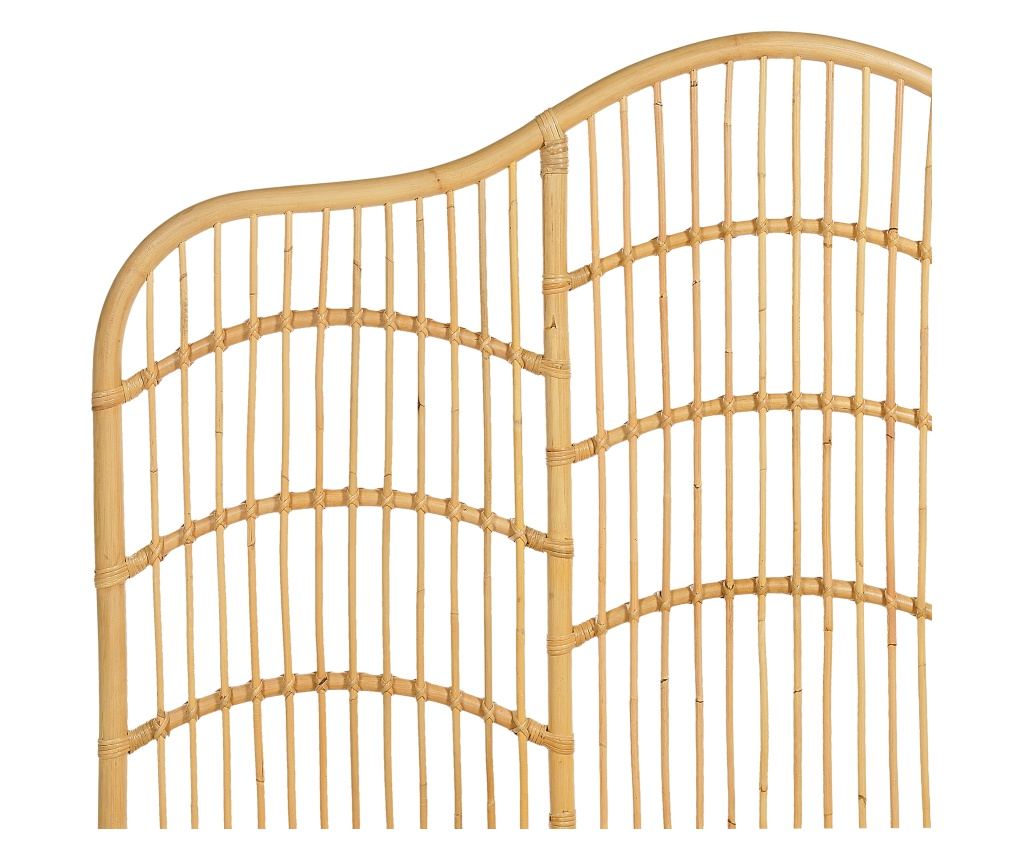 Ágy Rattan DOMEYROT 180 x 200 cm Világosbarna - 7