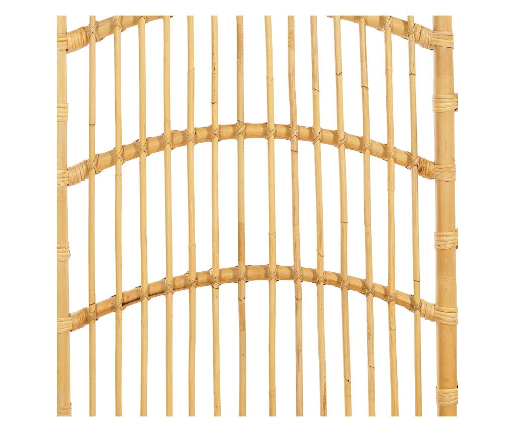 Ágy Rattan DOMEYROT 180 x 200 cm Világosbarna - 8