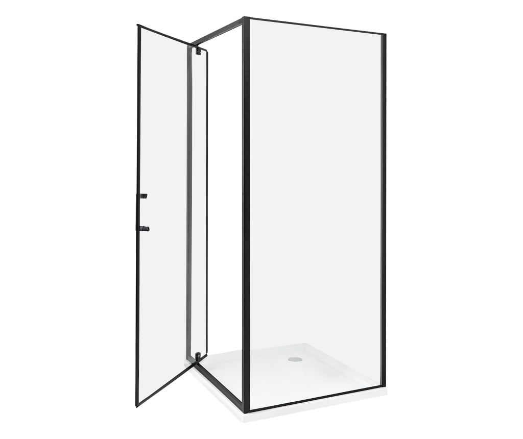 Zuhanykabin DARLI 80 x 80 x 185 cm Fekete - 4
