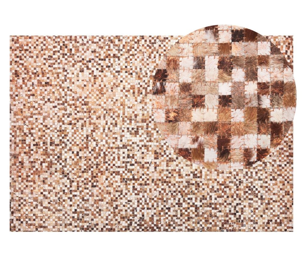 Szőnyeg TORUL Barna 160 x 230 cm Bőr - 2