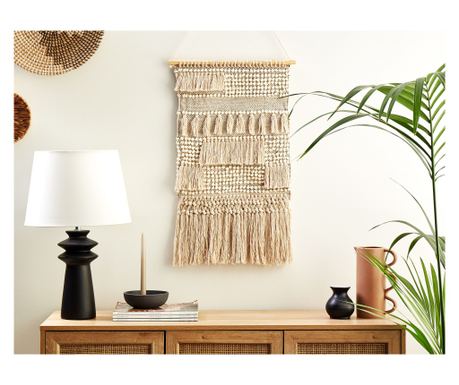 Decorațiune de perete din țesătură GUJRAT Bumbac 102 cm Bej