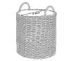 2 darabos fonott virágtartó szett BITOLA PE Rattan 40/48 cm Barna thumbnail 3
