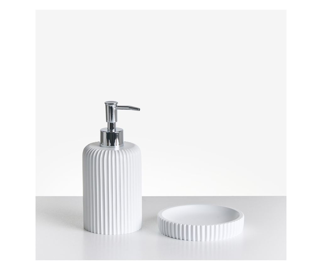 5 darabos fürdőszobai kiegészítő szett CAMANA Fehér - 4