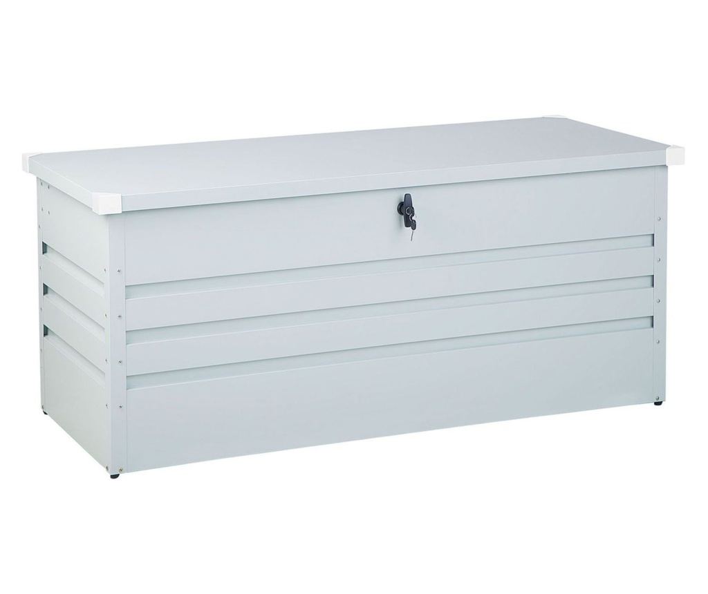 Párnatartó láda CEBROSA 132 cm 62 cm Világosszürke - 4