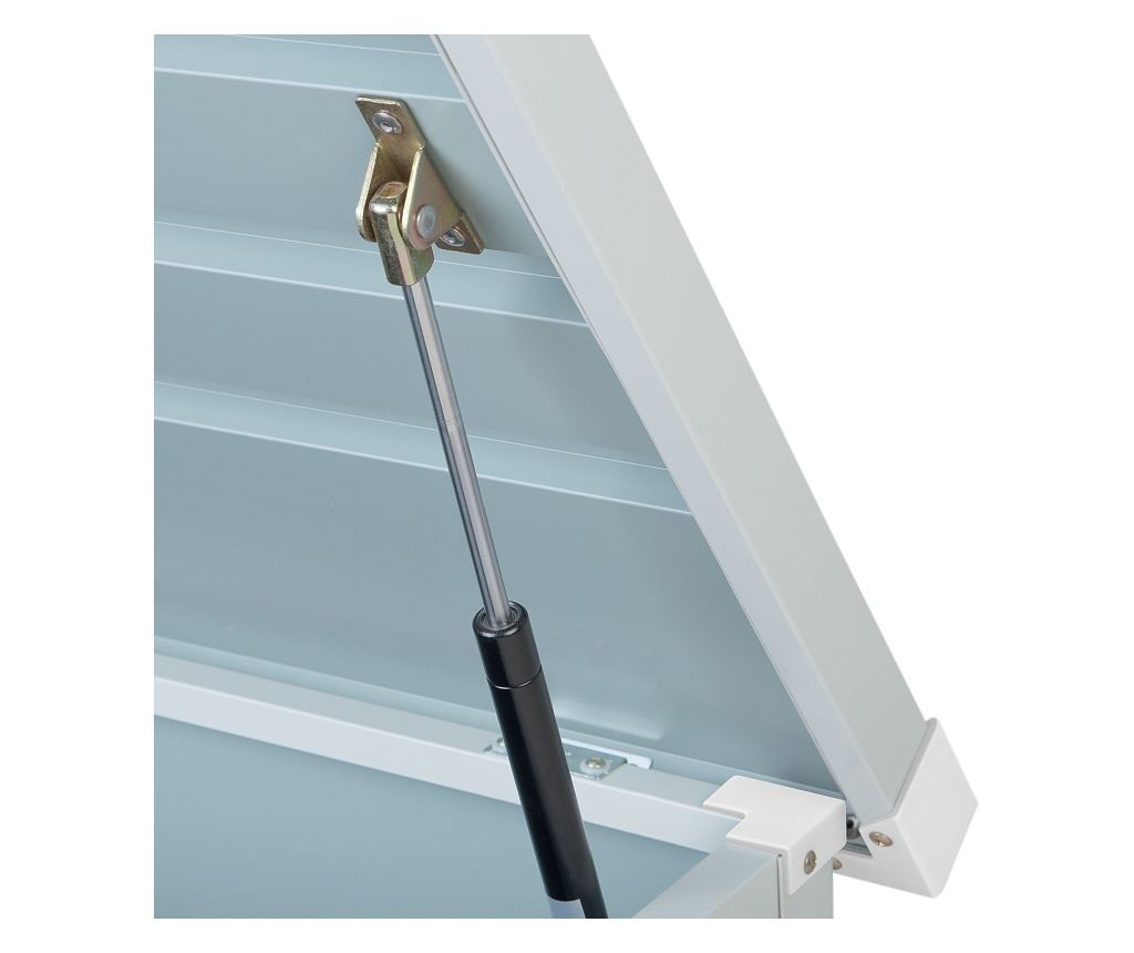 Párnatartó láda CEBROSA 132 cm 62 cm Világosszürke - 9