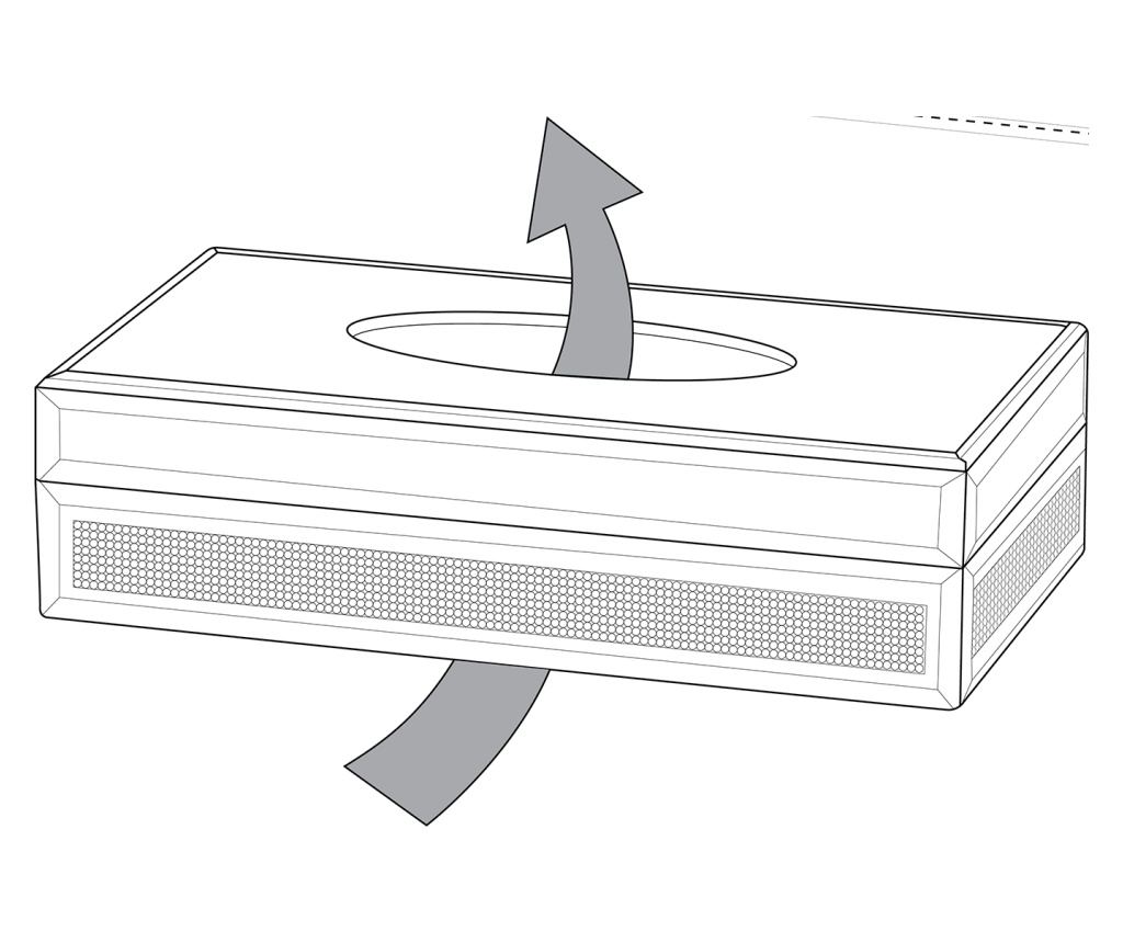Zsebkendőtartó doboz CHARLY Üveg Ezüst - 8