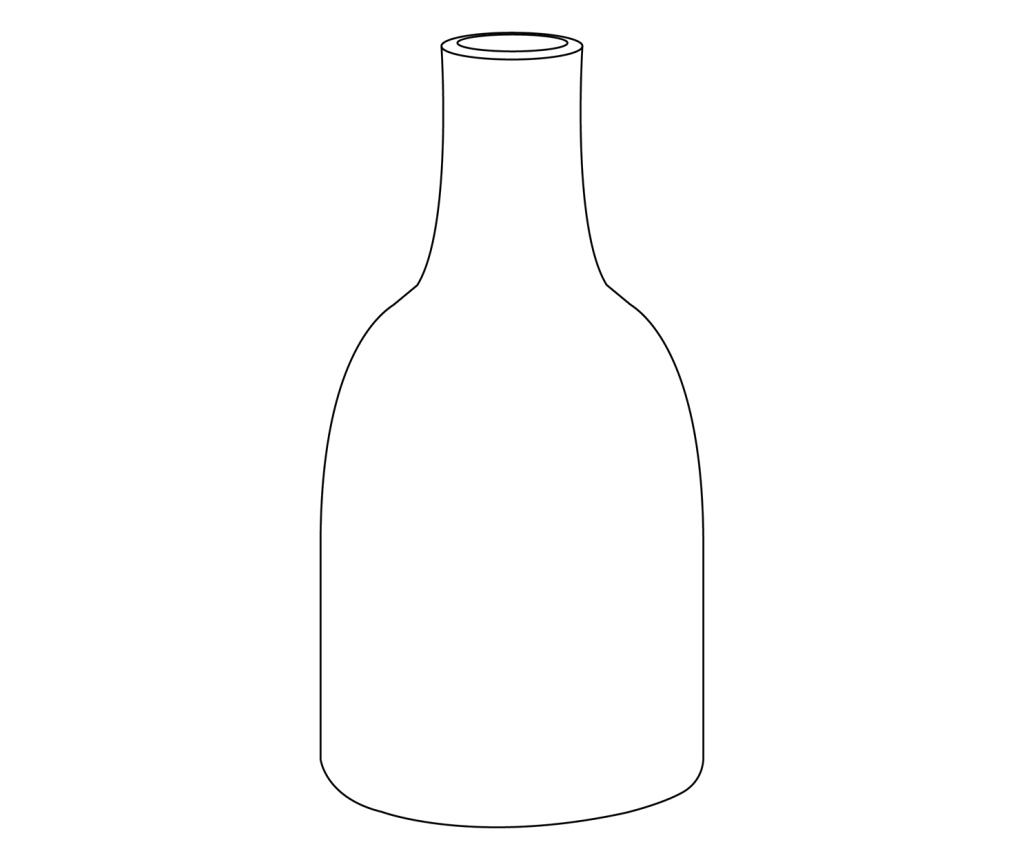 Virágtartó váza ANKON Kőcserép 25 cm Fehér - 5