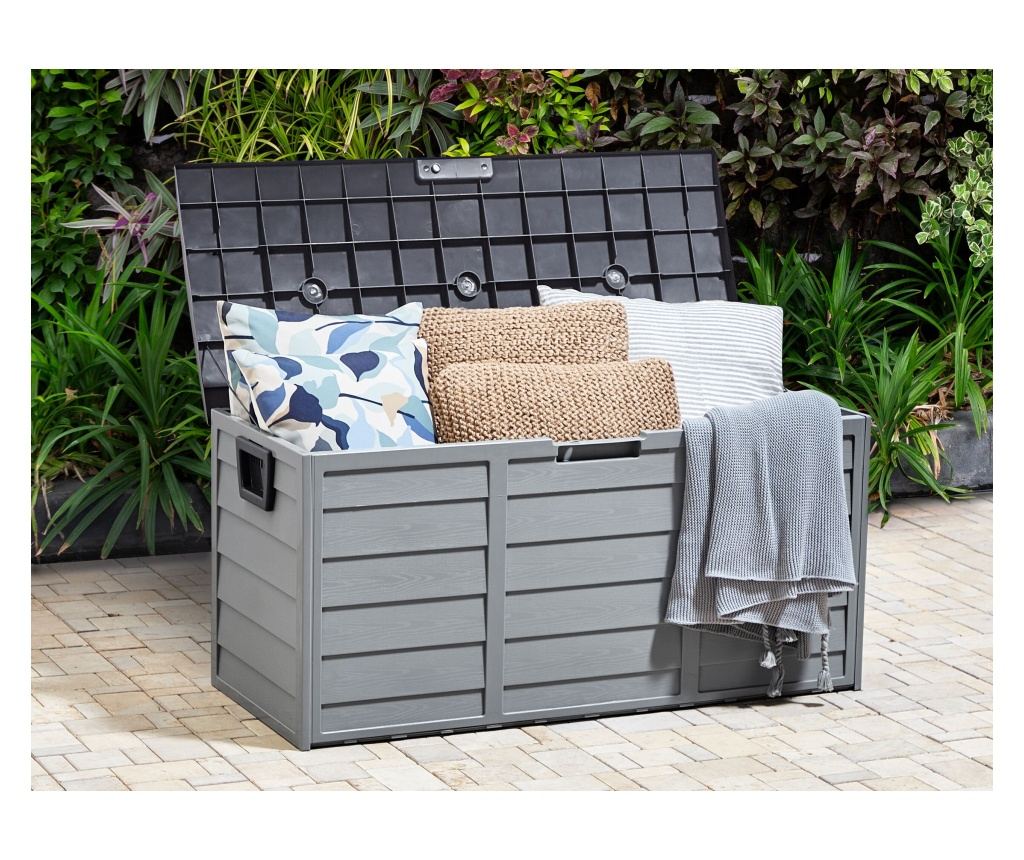 Párnatartó láda LOCARNO 112 cm 50 cm Szürke - 1