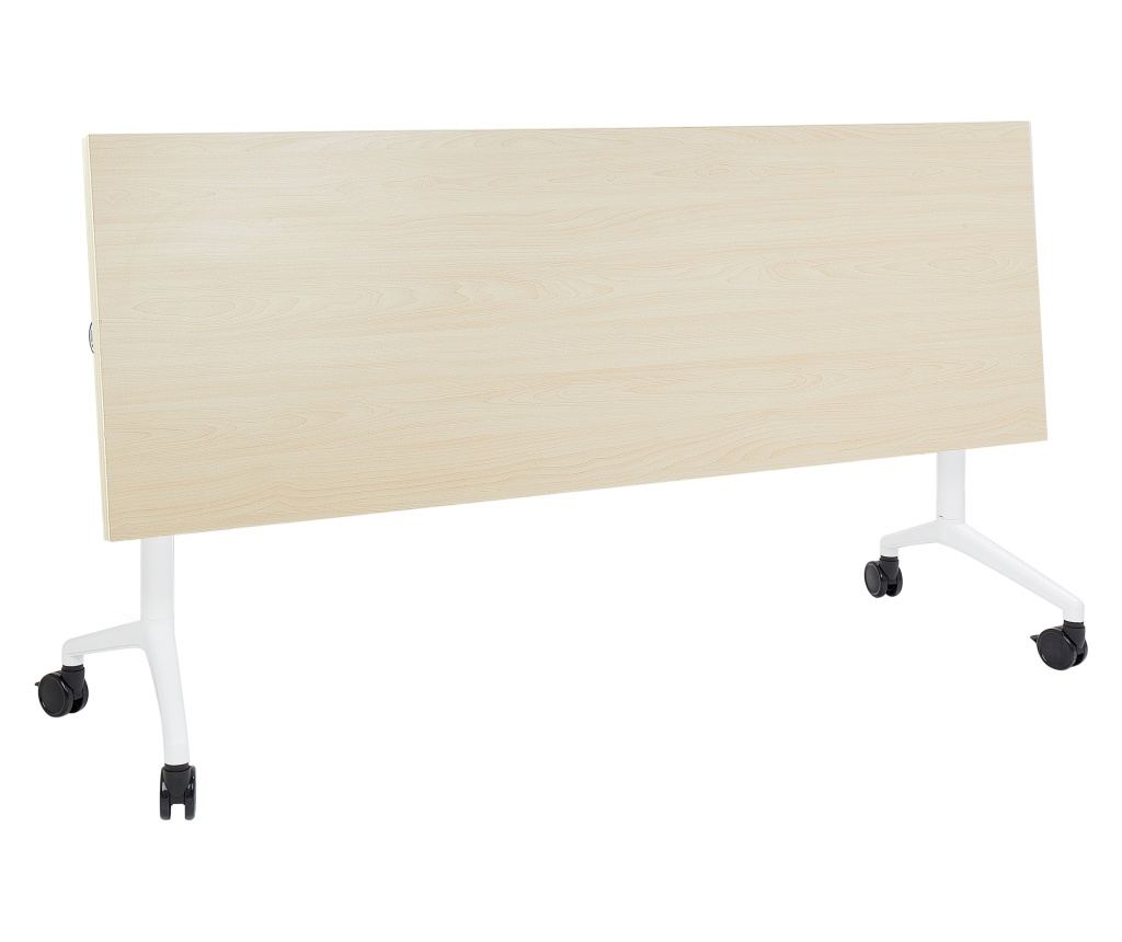 Összecsukható íróasztal CAVI Világosbarna 180 cm 60 cm kerekekkel - 13