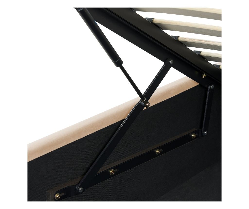 Gyerekágy tárolóval Bársony ANET 90 x 200 cm Bézs - 10