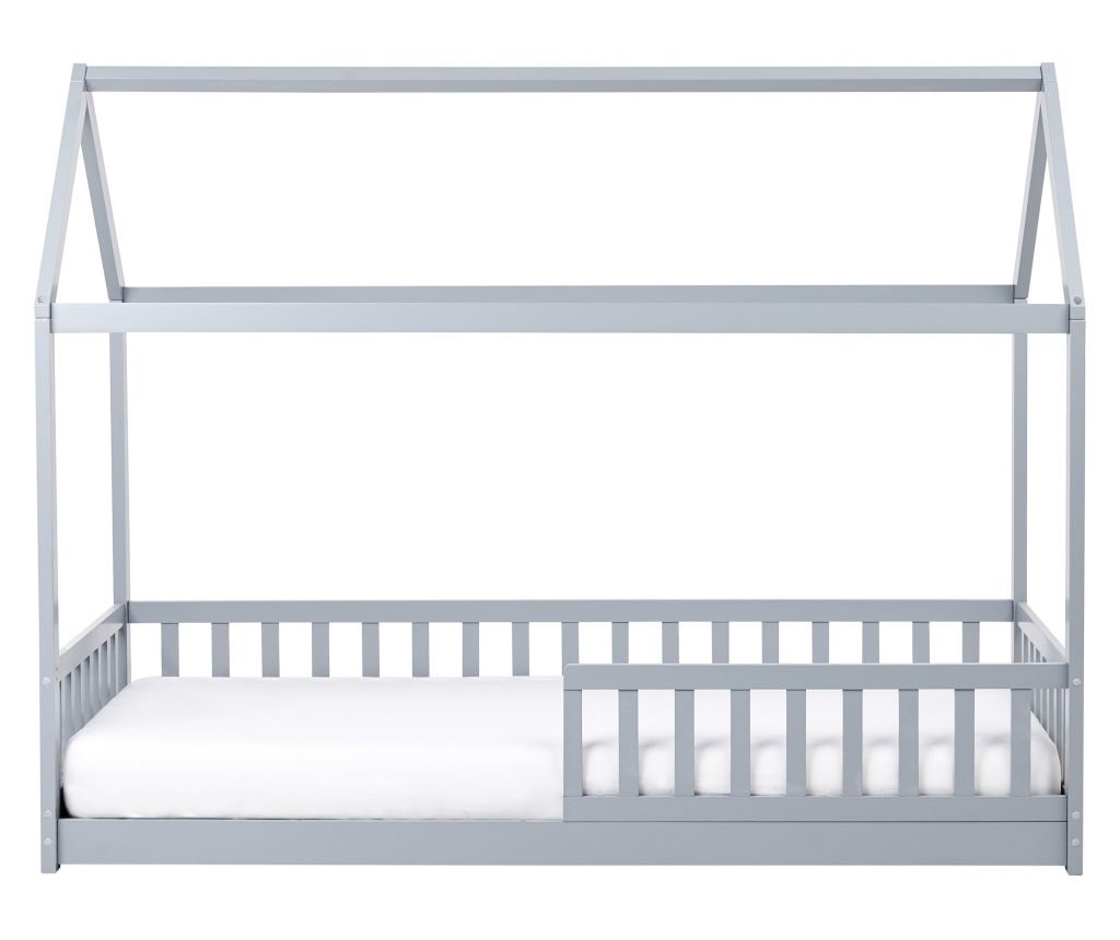 Gyerekágy Ház Fenyő COSSAYE 90 x 200 cm Szürke - 4