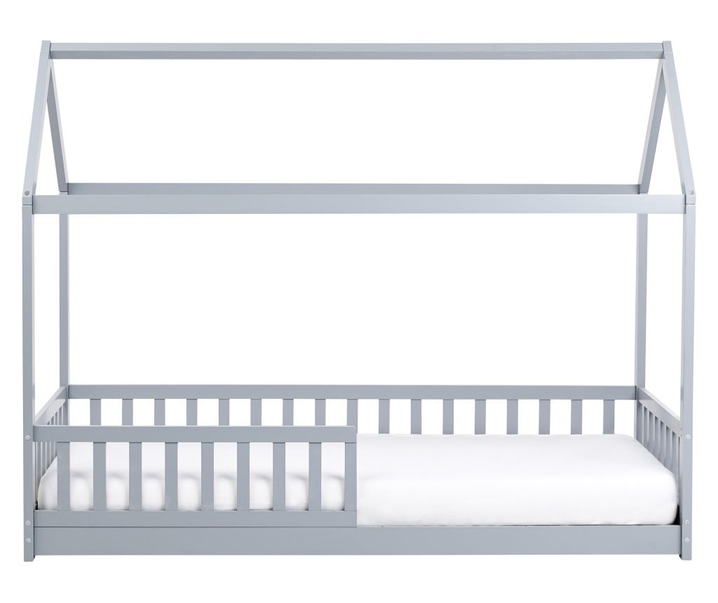 Gyerekágy Ház Fenyő COSSAYE 90 x 200 cm Szürke - 5