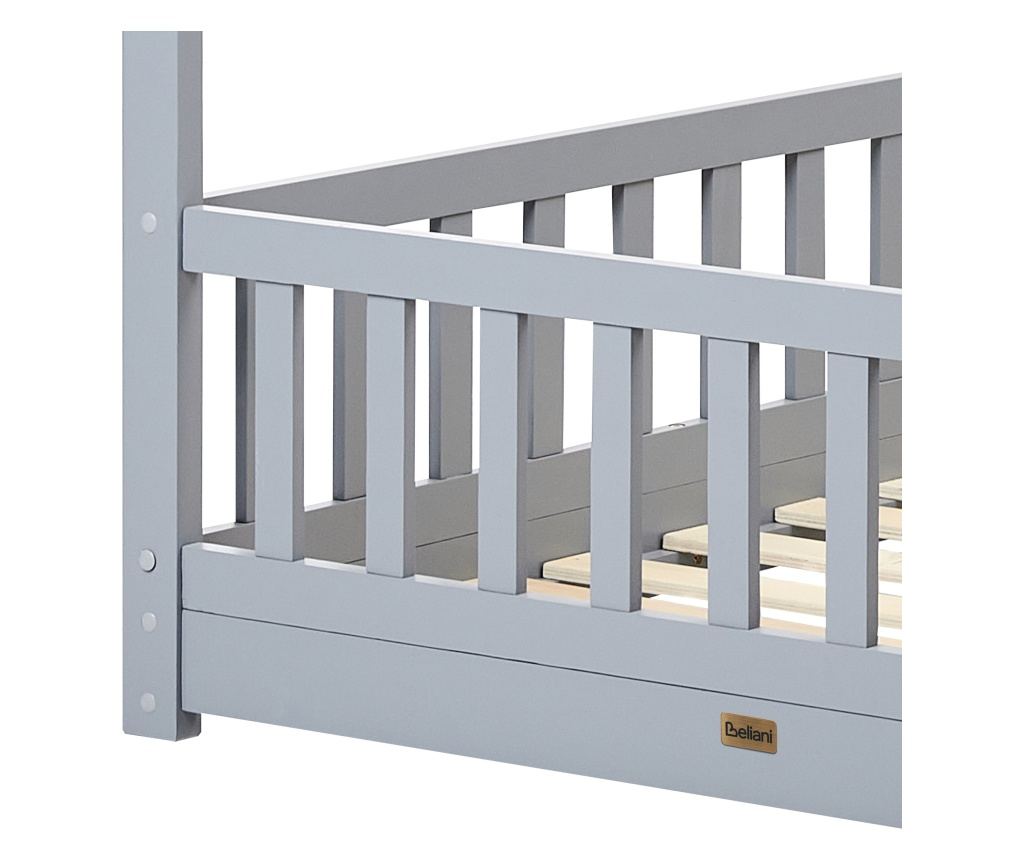 Gyerekágy Ház Fenyő COSSAYE 90 x 200 cm Szürke - 9