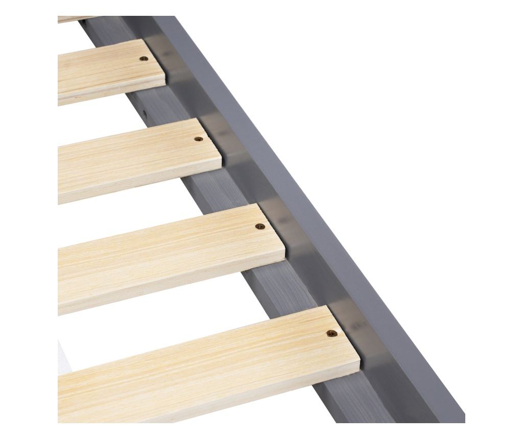 Gyerekágy Ház Fenyő COSSAYE 90 x 200 cm Szürke - 11