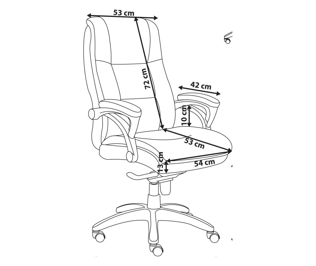 Főnöki szék MAGNUS Vászon Szürke - 3