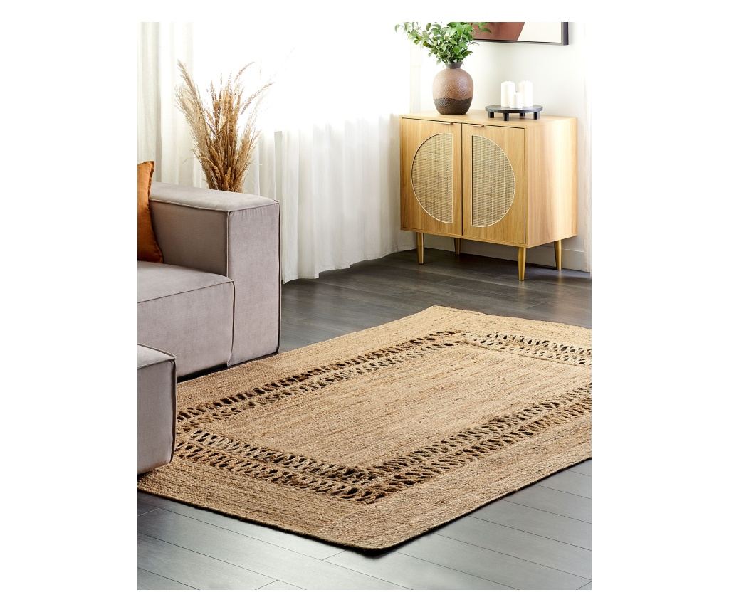 Szőnyeg YENIKOY Bézs 160 x 230 cm Juta zsákvászon - 1