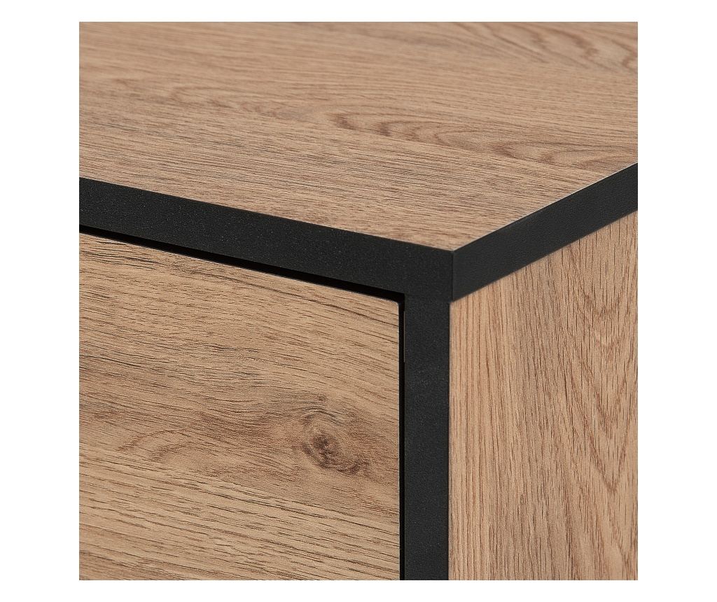 TV állvány HALSTON Barna/fekete - 2