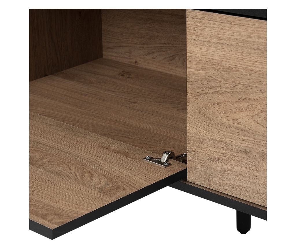 TV állvány HALSTON Barna/fekete - 3