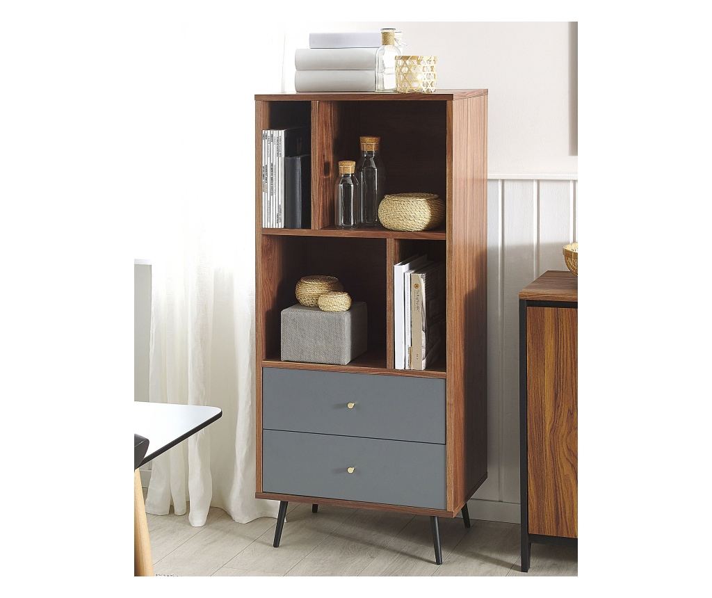 Polcrendszer RICHMOND 139 cm Sötét diófa - 1