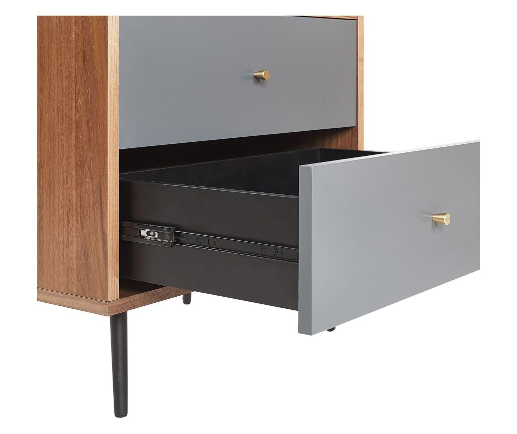 Polcrendszer RICHMOND 139 cm Sötét diófa - 8