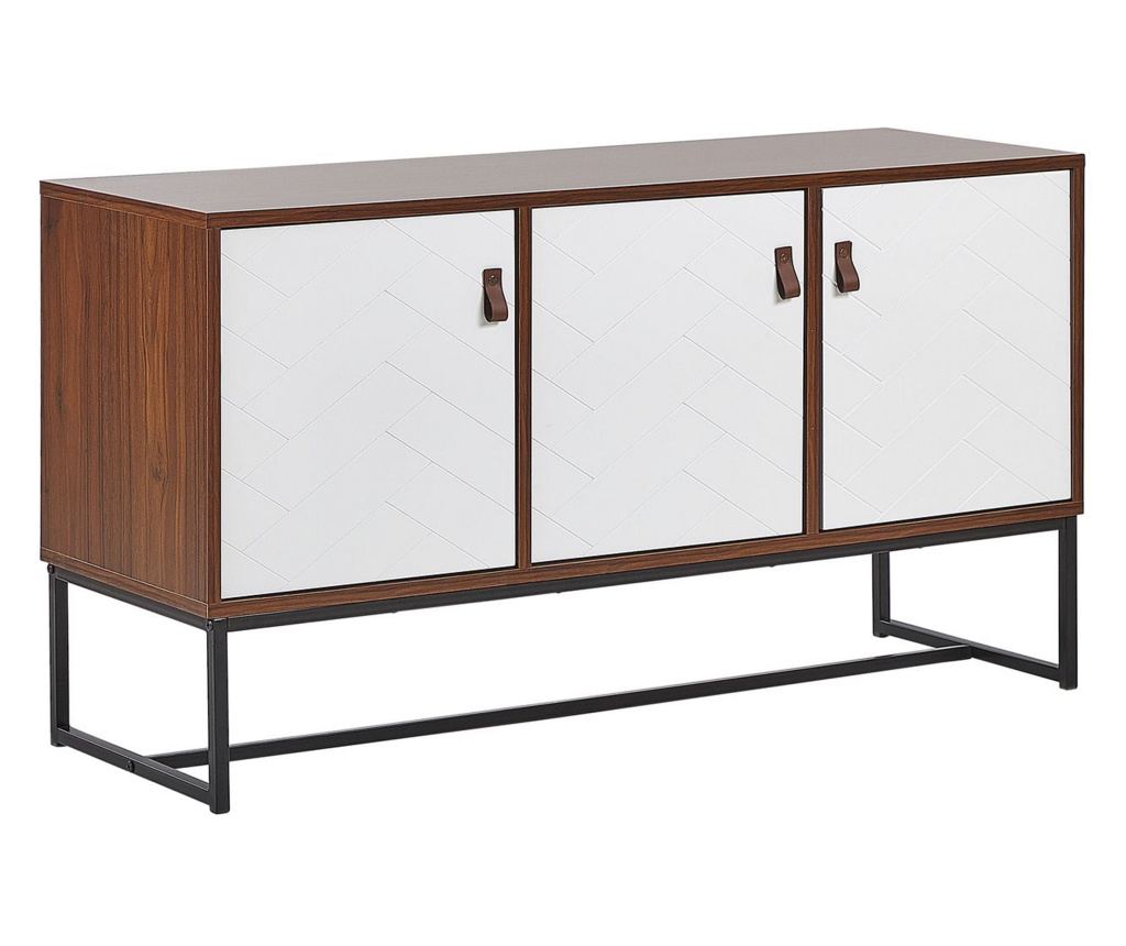 Szekrény NUEVA Sötétbarna/fehér - 2