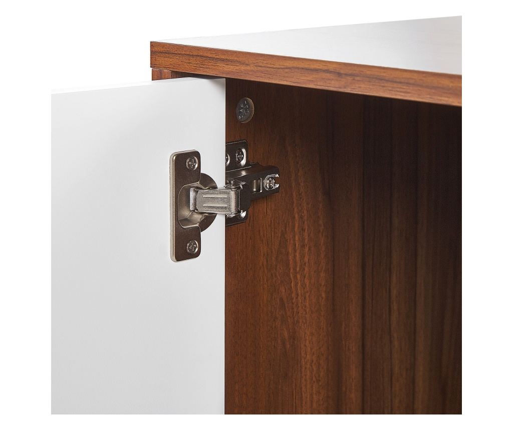 Szekrény NUEVA Sötétbarna/fehér - 7