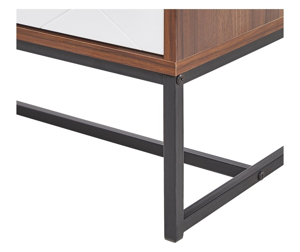 Szekrény NUEVA Sötétbarna/fehér - 8