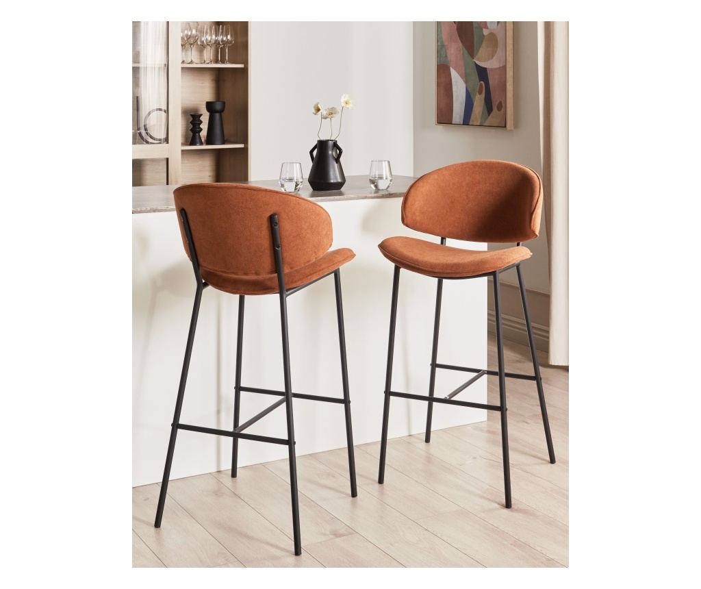 Bárszék kétdarabos szettben KIANA Narancssárga - 1