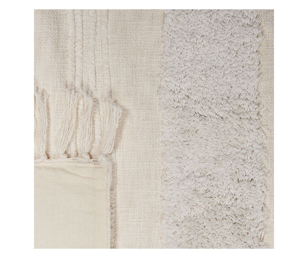 Takaró RAEBARELI Pamut 130 x 180 cm Világosbézs - 6