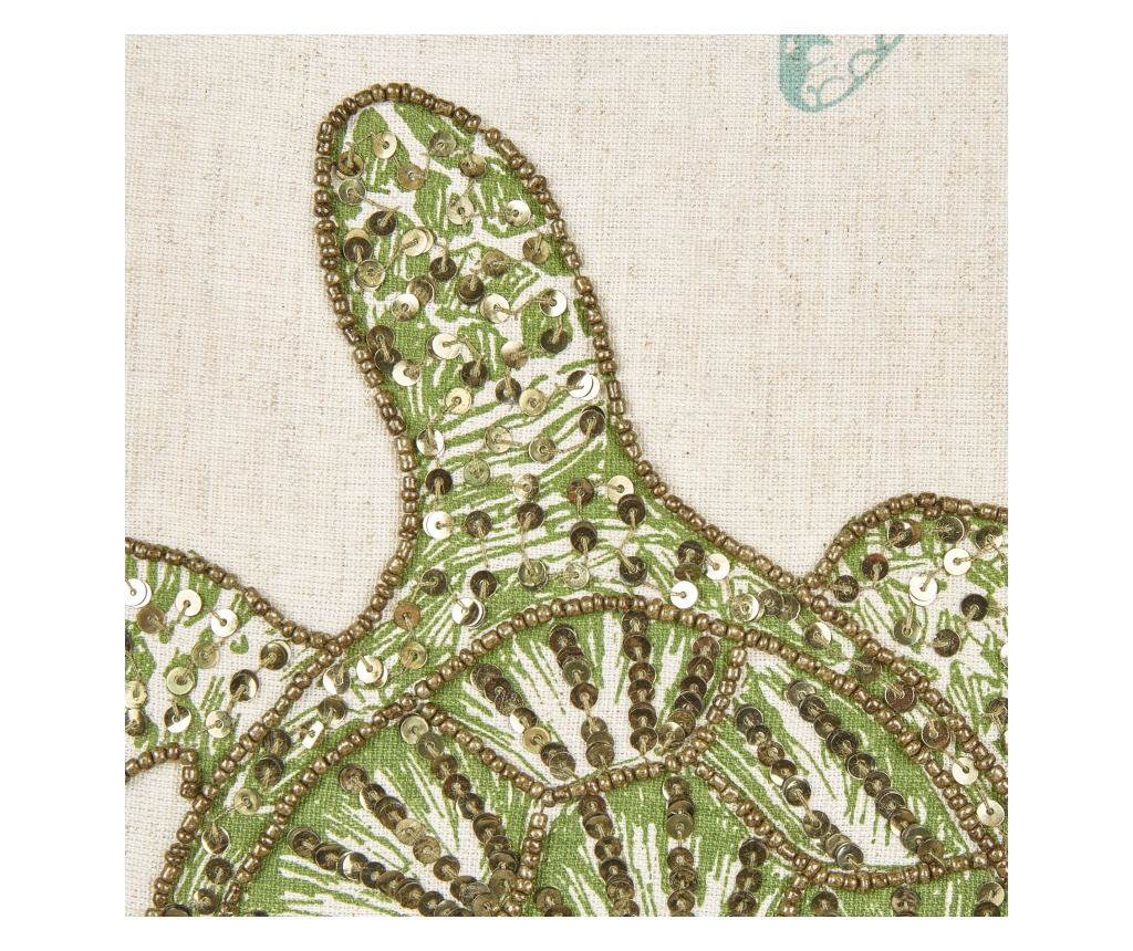 Díszpárna ALGAE Vászon 45 x 45 cm Bézs Állatmintás - 6