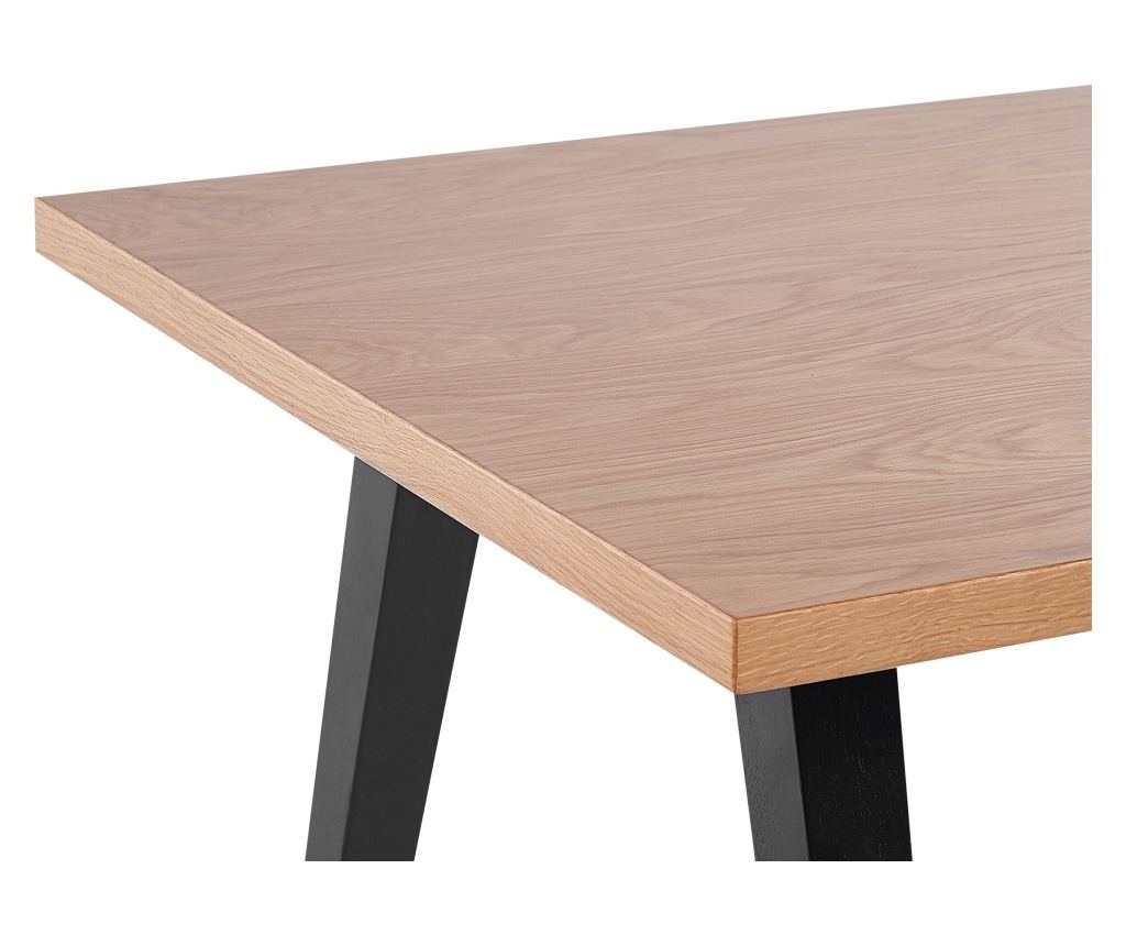 Étkezőasztal LENISTER Barna/fekete 90 cm 150 cm - 5