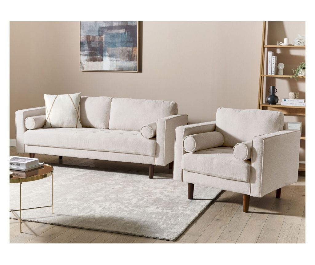 Ülőgarnitúra 4 személyes NURMO Világosbézs - 1