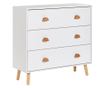 Háromfiókos komód CLOUDY Fehér thumbnail 2