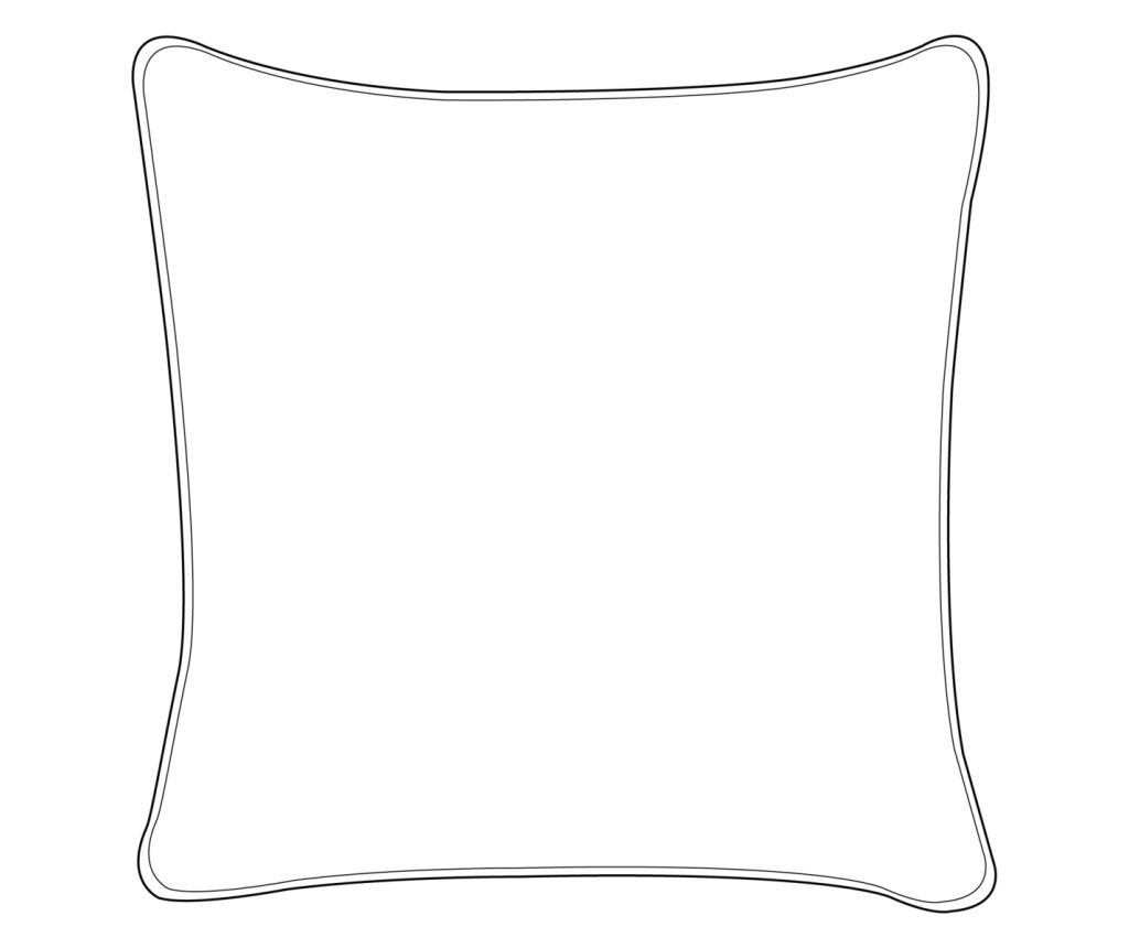 Kétdarabos párnaszett PELISTER Magas Mikroszálas 80 x 80 cm Fehér - 3