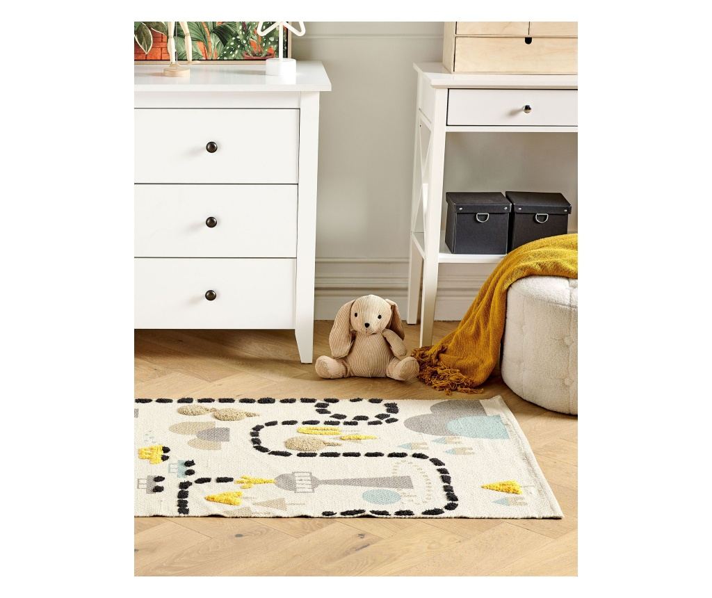 Gyerekszoba szőnyeg SAZAK Színes 80 x 150 cm Pamut - 1