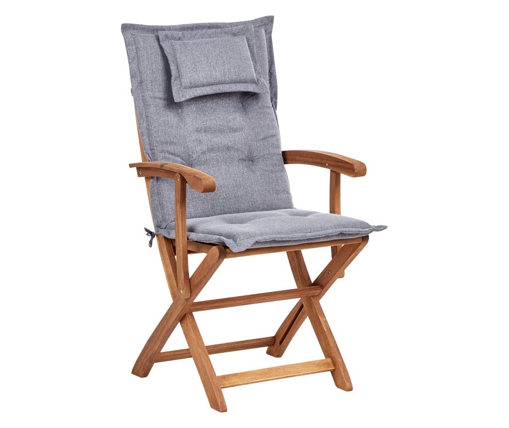 Kétdarabos székszett ülőpárnával MAUI II Akácfa Szürke - 1