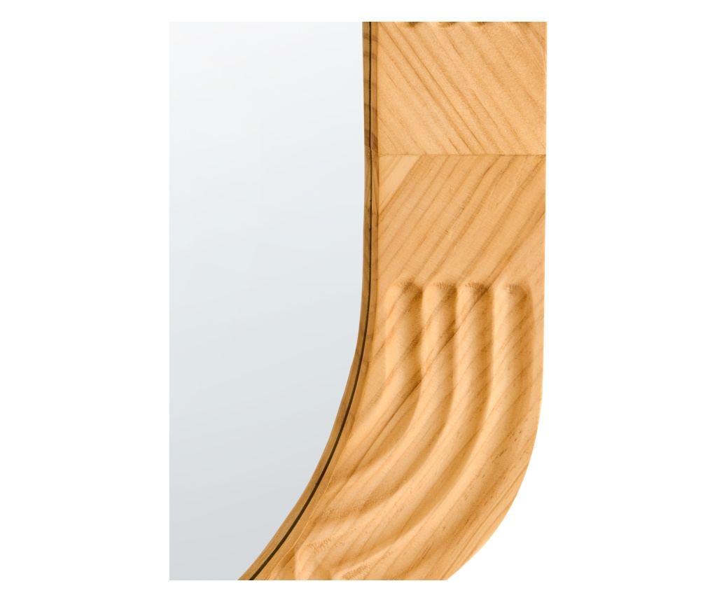 Falitükör FRESVILLE 62 cm 100 cm Fenyő Világosbarna - 6